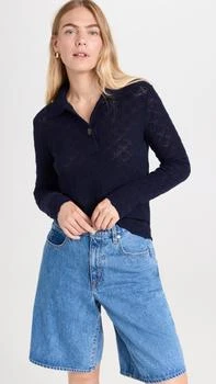 推荐Lace Stitch Polo Sweater商品