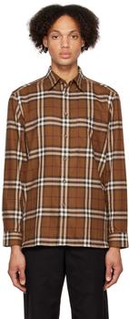 Brown Button-Down Collar Shirt,价格$417.68