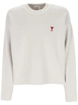 AMI | AMI Paris Ami de Coeur Logo Embroidered Knitted Jumper 5.9折起×额外9.5折, 额外九五折