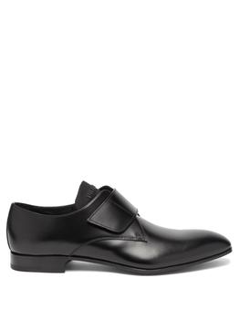 了解prada男鞋, Prada | Logo-plaque nylon and leather shoes商品图片 