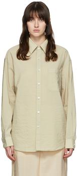 美国lamaire, Lemaire | Green Cotton Shirt商品图片 3.7折