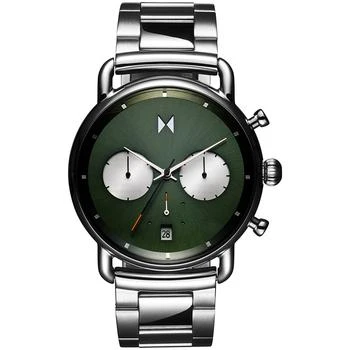 MVMT | Men's Blacktop Silver-Tone Stainless Steel Bracelet Watch 42mm,商家Macy's,价格¥1372