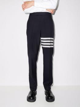 推荐THOM BROWNE MEN CLASSIC BACKSTRAP TROUSER - FIT 1 - W/ 4BAR IN PLAIN WEAVE SUITING商品