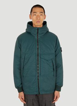 推荐Hooded Down Parka Jacket in Blue商品