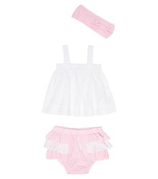 商品MONNALISA | Baby headband, top and bloomers set,商家MyTheresa,价格¥1129图片