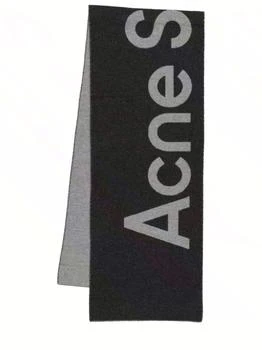 Acne Studios | Toronty Contrast Logo Wool Blend Scarf 