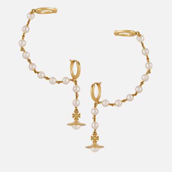商品Vivienne Westwood | Vivienne Westwood Samara Silver-Tone and Faux Pearl Earrings,商家Coggles CN,价格¥1202图片