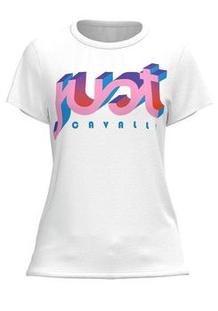 推荐Just Cavalli 3D Logo Print Crewneck T-Shirt商品