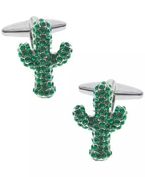 Rhona Sutton | Sutton Silver-Tone Cubic Zirconia Cactus Cufflinks,商家Macy's,价格¥458