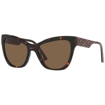 Versace | Versace Women's Sunglasses - Dark Brown Lens Cat Eye Acetate Frame | VE4417U 535973 3.5折×额外9折x额外9.5折, 独家减免邮费, 额外九折, 额外九五折