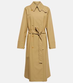 商品Loewe | Double-breasted cotton trench coat,商家MyTheresa,价格¥24546图片