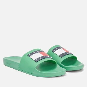 推荐TOMMY JEANS MEN'S POOL RUBBER SLIDE SANDALS商品