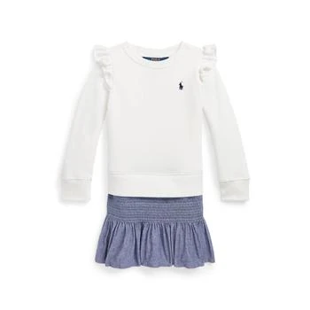 Ralph Lauren | Chambray & Fleece Sweatshirt Dress (Toddler) 4.8折