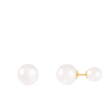 Splendid Pearls | 14k Yellow Gold 6-6.5mm, 9-9.5mm Pearl Earrings商品图片,6.9折