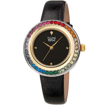 推荐Burgi Quartz Diamond Black Dial Ladies Watch BUR265BK商品