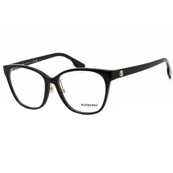 推荐Burberry Women's Eyeglasses - Black Plastic Full Rim Cat Eye Frame | BE2345F 3001商品