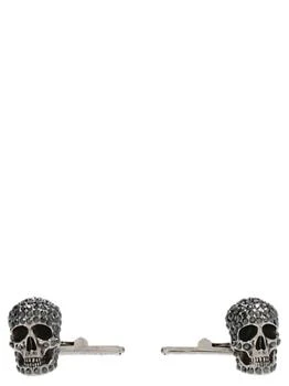 Alexander McQueen | Crystal Skull Cufflinks Jewelry Silver,商家Wanan HK,价格¥1899