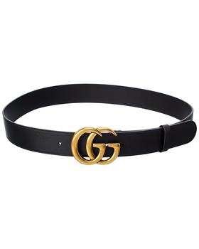 gucci皮带男, Gucci | Gucci Double G Leather Belt商品图片 8.3折