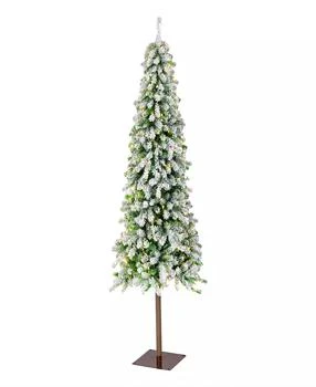 National Tree Company | Flocked Grand Alpine Tree, 6.5 feet.,商家Macy's,价格¥561