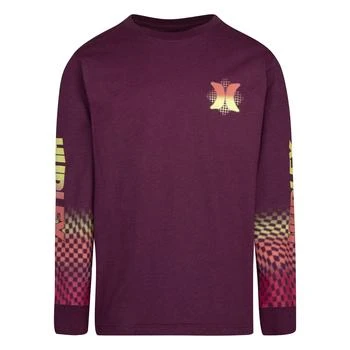 Hurley | Long Sleeve Graphic T-Shirt (Little Kids) 4折