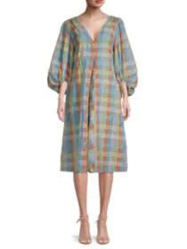 product Checked A-Line Dress image