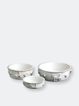 商品Dog Food/Water Bowl French White M,商家Verishop,价格¥285图片