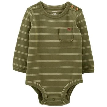 推荐Baby Boys Hilary Duff Long Sleeved Striped Jersey Bodysuit商品