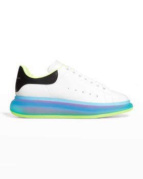 推荐Men's Oversized Larry Multicolor Leather Low-Top Sneakers商品