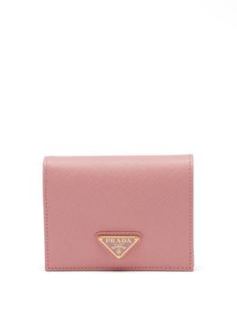 prada包包包, Prada | Triangle logo-plaque Saffiano-leather wallet商品图片 