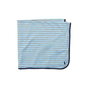Ralph Lauren | Baby Boys Striped Cotton Blanket 