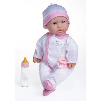 La Baby 14.3" Soft Body Baby Doll Onesie with Pacifier, Magic Bottle Set