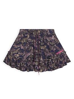Kenzo | Little Girl's & Girl's Cheetah Mini Skirt商品图片,5折