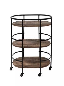 商品Honey Can Do | Three-Tier Wood Rolling Bar Cart,商家Saks Fifth Avenue,价格¥1088图片