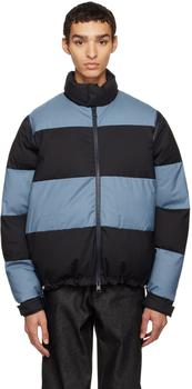SUNNEI | Blue & Black Paneled Jacket商品图片,7.2折