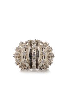 商品Bottega Veneta - Women's Cubic Zirconia Sterling Silver Ring - Silver - IT 15 - Moda Operandi - Gifts For Her图片