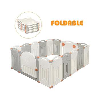 商品Costway | Foldable Baby Playpen 16 Panel Activity Center Safety Play Yard,商家Macy's,价格¥1182图片