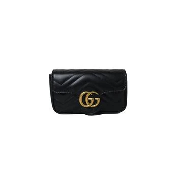 推荐Gucci GG Marmont Matelasse Super Mini Bag Black商品