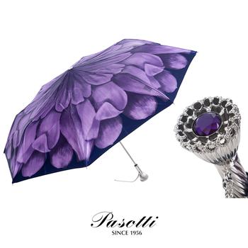 商品PASOTTI | Pasotti 葩莎帝 紫色大丽花伞面 钻石手柄 折叠伞,商家Unineed,价格¥877图片