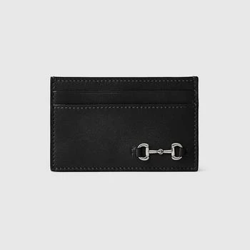 Gucci | Gucci Leather Cardsholder With Horsebit,商家Baltini,价格¥1698