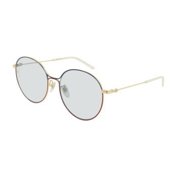 Gucci | GUCCI 女金色女士圆形太阳镜 GG0395SK-006商品图片,满$100享9.5折, 满折