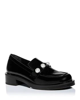 Stuart Weitzman | Women's Portia Bold Slip On Embellished Loafer Flats,商家Bloomingdale's,价格¥2150