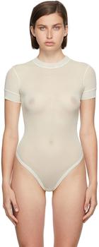SKIMS | Off-White Summer Mesh T-Shirt Bodysuit商品图片,独家减免邮费