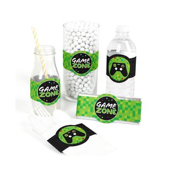 商品Big Dot of Happiness | Game Zone - Pixel Video Game Party DIY Wrapper Favors & Decorations - Set of 15,商家Macy's,价格¥85图片