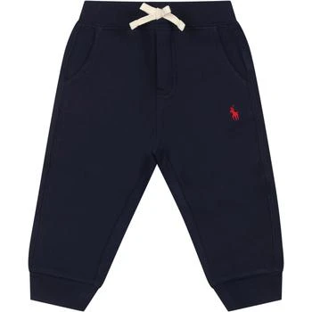 Ralph Lauren | Blue Sweatpants For Baby Boy With Pony 