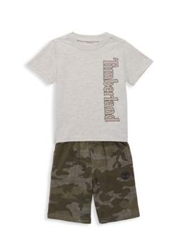 Timberland | Little Boy's 2-Piece T-Shirt & Shorts Set商品图片,2.7折