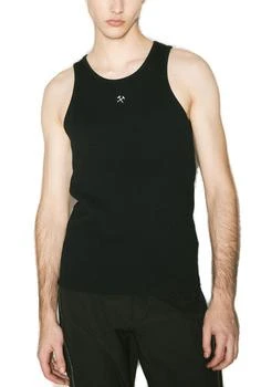 GmbH | GmbH Logo Plaque Ribbed-Knit Tank Top,商家Cettire,价格¥823