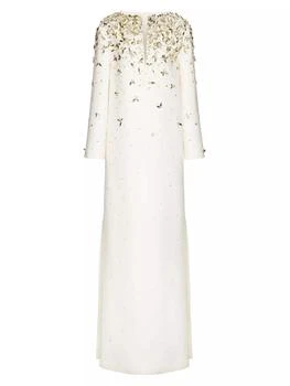 Valentino | Embroidered Crepe Couture Evening Dress,商家Saks Fifth Avenue,价格¥71958