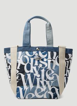 Vivienne Westwood | Worker Denim Runner Small Shoulder Bag in Blue商品图片,