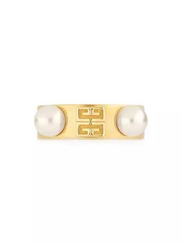 Givenchy | 4G Ring In Metal With Pearls,商家Saks Fifth Avenue,价格¥2401