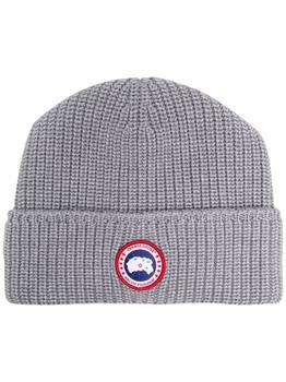 Canada Goose | CANADA GOOSE Logo-patch beanie hat商品图片,7.3折×额外9折, 额外九折